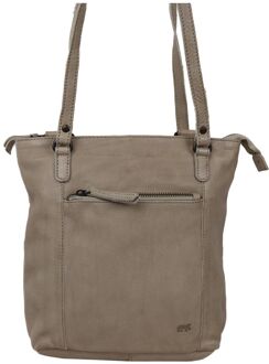 Bear Design Sandy Shoulder / Backpack silver mink schoudertas dames Zilver - H 27 x B 25 x D 11 cm