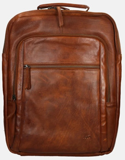 Bear Design Ties rugzak 17 inch cognac