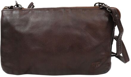 Bear Design Uma Leren Schoudertas / Crossbodytas - Bruin
