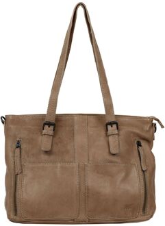 Bear Design Vlotta Shoulderbag baltic beige schoudertas dames - H 26 x B 46 x D 12 cm