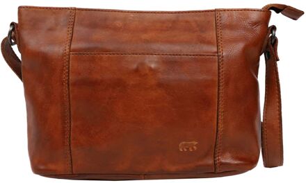 Bear Design Zoe Shoulderbag cognac damestas - H 18,5 x B 24 x D 6 cm