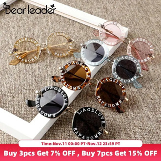 Bear Leader 2020 New Brand Infant Kids Baby Girls Boys Fashion Sunglasses Letter Solid Hot Sun Glasses 7 Colors Kids Eyewear