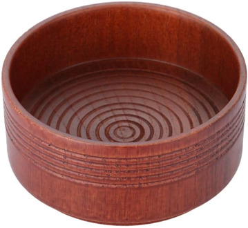 Beard Bowl Men's Durable Shave Soap Cup Wood Heat Insulation Smooth Shaving Mug Bowl
