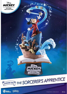 Beast Kingdom Disney: 90th Mickey Anniversary - Sorcerer's Apprentice PVC Diorama Decoratie