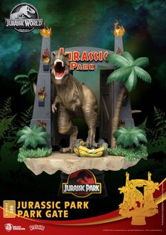 Beast Kingdom Jurassic Park D-Stage PVC Diorama Park Gate 15 cm