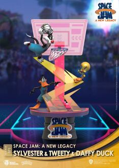 Beast Kingdom Space Jam: A New Legacy D-Stage PVC Diorama Sylvester & Tweety & Daffy Duck New Version 15 cm