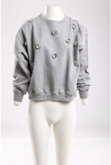 Beatriz pullover flower sweaters nkf03021 Grijs - M