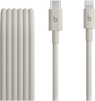 Beats by Dre Geweven USB-C naar Lightning kabel - 1,5 meter - Surge Stone Beige - One size
