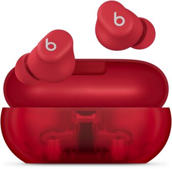 Beats by Dre Solo Buds Draadloze Oortjes - Bluetooth In-ear Oordopjes - Transparent Red Rood - One size