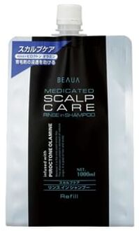 Beaua Medicated Scalp Care Rinse In Shampoo 1000ml Refill