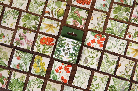 Beautiful leaf diy decorative sticker(1pack=46pieces)