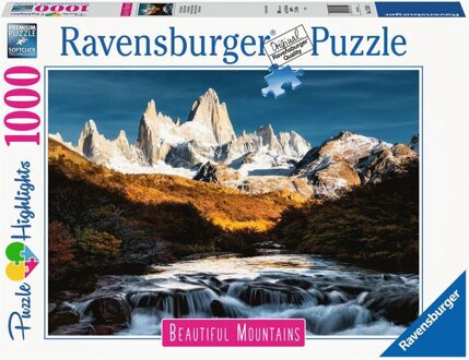 Beautiful Mountains - Monte Fitz Roy Patagonie Puzzel (1000 stukjes)