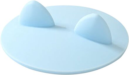 Beauty Kat Oor Stijl Leuke Silicone Lekvrij Koffie Mok Luchtdicht Cup Cover Leuke Praktische En Duurzaam Keuken Benodigdheden blauw 1stk