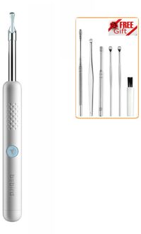 Bebird R1 Draadloze Intelligente Visuele Oor Stok Oor Picker 300W Hoge Precisie Endoscoop Mini Camera Otoscoop Borescope wit add Accessorie