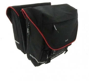 Beck SPRTV Dubbele Fietstas - Rood | Zwart