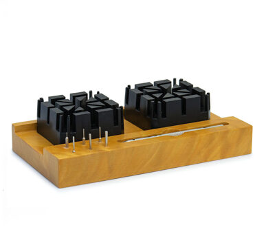 Beco Pin-Fix PLUS Bandverkorter set op houten basis