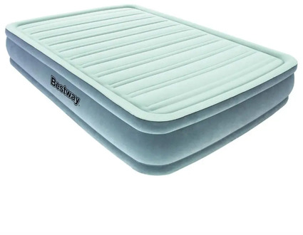 Bed inflatable флокированная 203 х152х36 cm, with электронасосом, Bestway Queen, item No. 67491