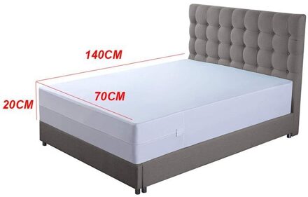 Bed Matrashoes Effen Waterdichte Matrasbeschermer Met Elastische Band Wasbaar Ademend Bed Cover Voor Slaapkamer 70cmx140cmx20cm