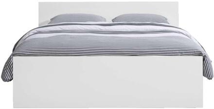 Bed Naia - Hoogglans - 160x200 Cm - Spaanplaat - Wit