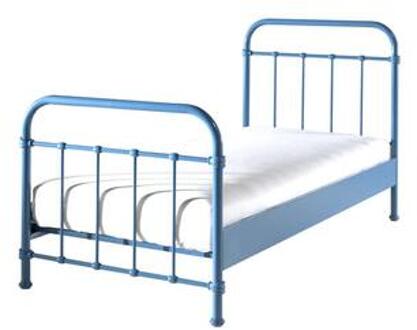 Bed New York - 90 x 200 cm Blauw