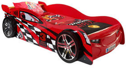 Bed Night speeder raceauto - 90 x 200 cm Rood
