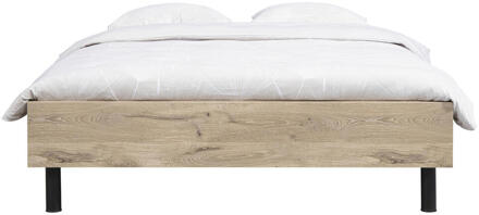 Bed Nova Comfort - Eikenkleur - 180x200 Cm - Spaanplaat - Bruin