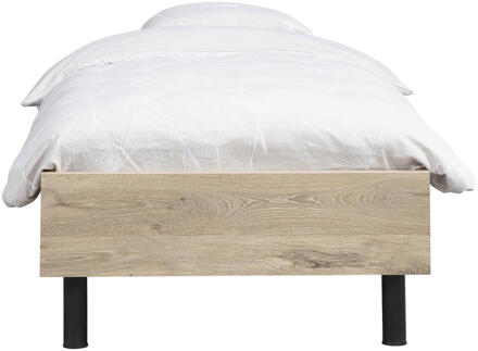 Bed Nova Comfort - Eikenkleur - 90x200 Cm - Spaanplaat - Bruin