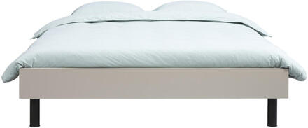 Bed Nova - Kiezelkleur - 160x200 Cm - Spaanplaat - Taupe#Beige