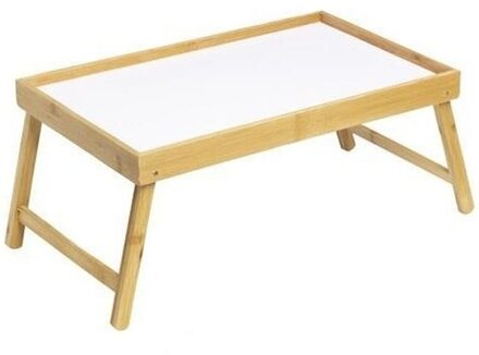 Bed plateau dienblad inklapbaar - 50 x 30 x 22 cm - Vaderdag / moederdag ontbijt op bed Multi