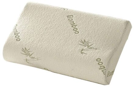 Bed Traagschuim Nekkussen Bamboe Contour Kussen Orthopedische Slaap Omkeerbare Koning/Koningin Comfortabele 40x25x7x5cm