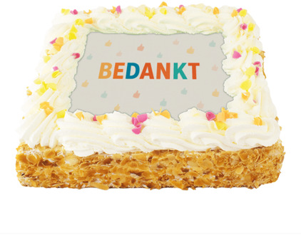 Bedankt! Slagroomtaart