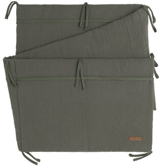 Bedbumper Breeze - Khaki - 180x40x4 cm Groen