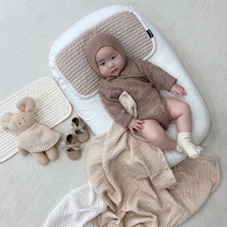 Beddengoed Baby Kids Katoenen Kussen Anti Roll Slapen Kussen Nek Hoofd Baby Kussen Multifunctionele khaki