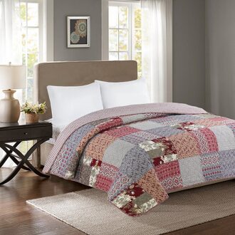 Beddengoed Zomer Gedrukt Quilts Dekens Patchwork Gewatteerde Dekbed Bed Cover Home Textiel Amerikaanse Lucht Cconditioning Quilt 01
