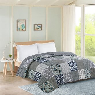Beddengoed Zomer Gedrukt Quilts Dekens Patchwork Gewatteerde Dekbed Bed Cover Home Textiel Amerikaanse Lucht Cconditioning Quilt 03
