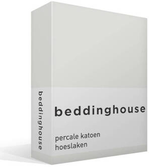 Beddinghouse percale katoen hoeslaken - Lits-jumeaux (160x210/220 cm) Wit