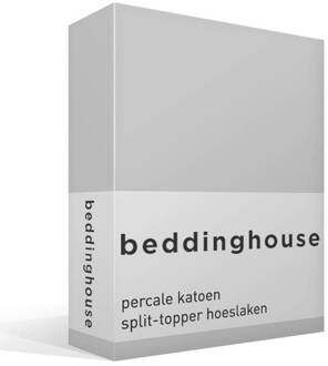 Beddinghouse Perkal Splittopper Hoeslaken 180 x 220 cm Grijs