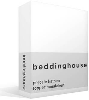 Beddinghouse Perkal Topper Hoeslaken 180 x 220 cm Wit