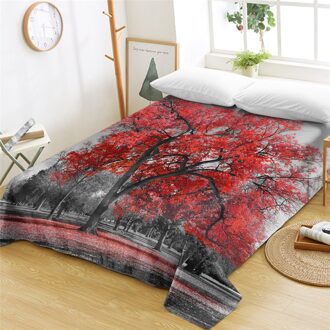 Beddingoutlet Rode Paraplu Laken Engeland Londen Vlakke Plaat Tower Bridge Op River Thames Spreien Drap De Lit 1Pc 2 / koningin 235cmx269cm