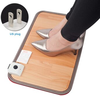 Bedienen Deken Thuis Kantoor Veilig Pad Winter Elektrische Verwarming Thermostaat Energiebesparende Waterdichte Voet Warmer Floor Mat US plug