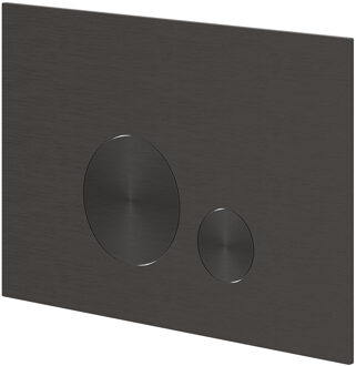 Bedieningspaneel Ivy Flush 2 Ronde Knoppen Flowering 3mm Rvs316 Geborsteld Carbon Black PVD