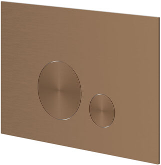 Bedieningspaneel Ivy Flush 2 Ronde Knoppen Flowering 3mm Rvs316 Geborsteld Mat Koper PVD