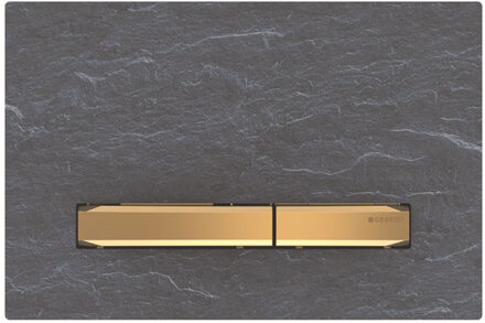 Bedieningsplaat Geberit Sigma 50 voor 2-toets Spoeling Messing Goud / Mustang Leisteen Grijs
