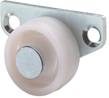 Bedladewieltje | wiel-d. 30 mm draagvermogen 40 kg | materiaal wiel kunststof | met schroefplaat | 1 stuk - E45 E45