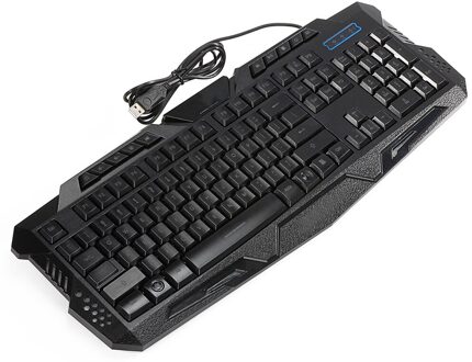 Bedraad Toetsenbord Usb Wired Backlight Gaming Keyboard Led Backlight Ergonomisch Toetsenbord Voor Tablet Desktop Computer 104 Toetsen C English Version