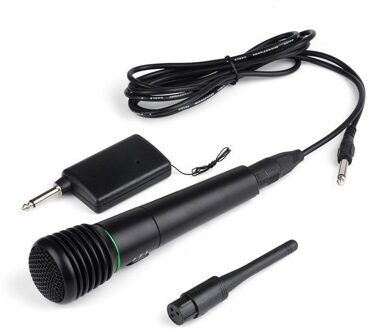 Bedrade Draadloze 2in1 Handheld Microfoon Microfoon Mic Ontvanger Systeem Undirectional Voor Pc Desktop Handheld Audio Microfoon