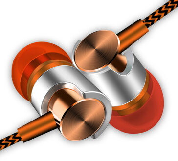 Bedrade Koptelefoon 3.5Mm Jack In-Ear Bedrade Headsets Voor Mobiele Telefoons Tabletten Laptops Rood