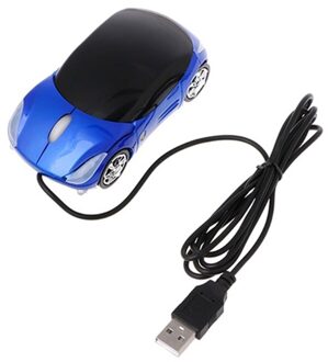 Bedrade Muis 1000Dpi Mini Auto Vorm Toetsenbord Usb 3D Optische Innovatieve 2 Koplampen Gaming Muis Voor Pc Laptop Computer muizen blauw