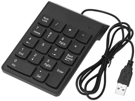 Bedrade USB Numeriek Toetsenbord Slanke Mini Nummer Pad Digitale Toetsenbord 18 Toetsen voor iMac/Mac Pro/MacBook/ macBook Air/Pro Laptop PC