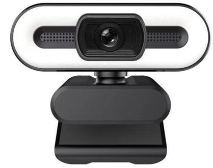 Bedrade Webcams USB2.0 Plug & Play 2K Hd Ingebouwde Microfoon Touch Control 3 Niveau Ring licht Web Camera Voor Pc Desktop Laptop